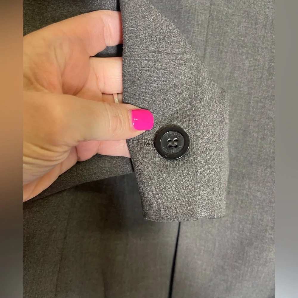 Michael Kors Gray Blazer Tailored Suit Jacket‎